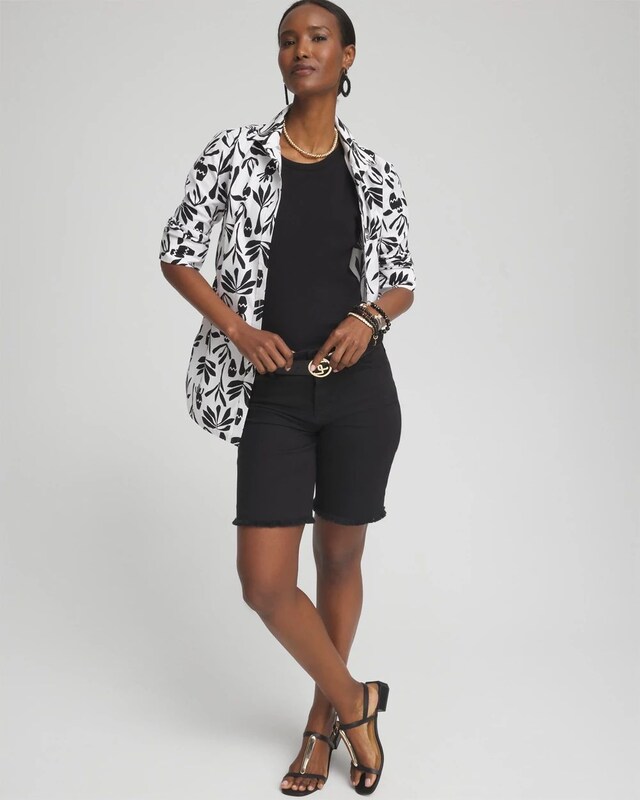 No Iron Stretch Pottery Shirt - image 2
